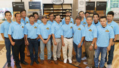 Boston hardwood floor refinishing team