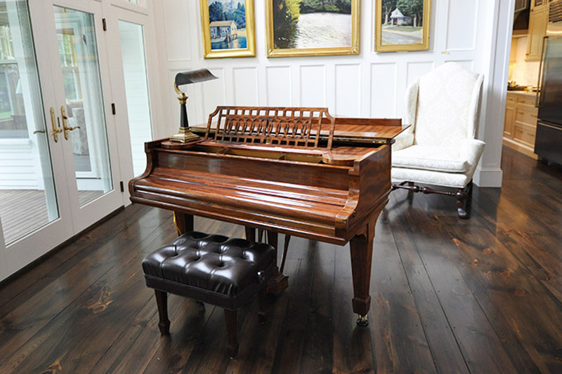 Dark Stained Hardwood Floor